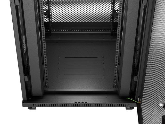 Lanberg Szafa instalacyjna rack stojąca 19 cali 37U 800x800 drzwi perforowane LCD czarna (Flat pack)