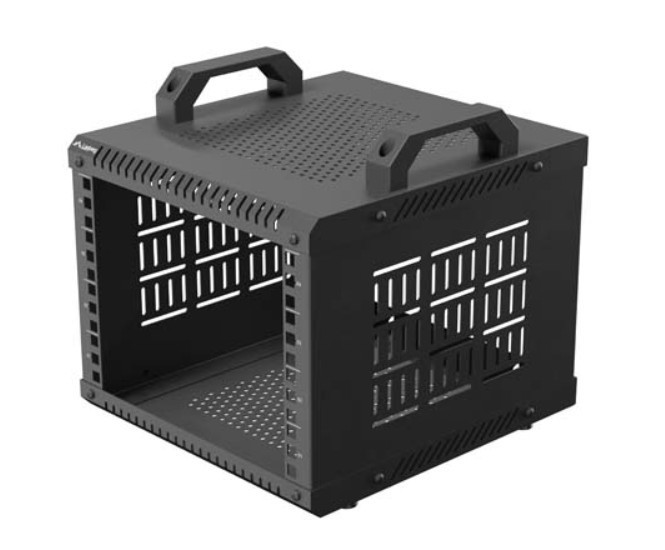Lanberg Szafa open rack 10"  4U 280x300 czarny   OR10-2304-B
