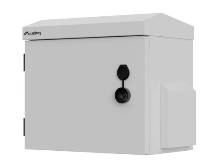 Lanberg Szafa rack wisząca 10" hermetyczna IP55 montaż na ścianie/słupie320x220x300 szara (złożona)