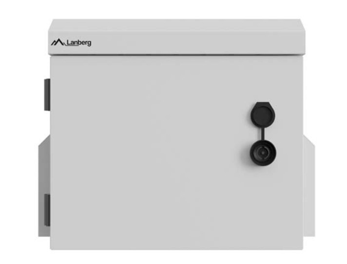 Lanberg Szafa rack wisząca 10" hermetyczna IP55 montaż na ścianie/słupie320x220x300 szara (złożona)
