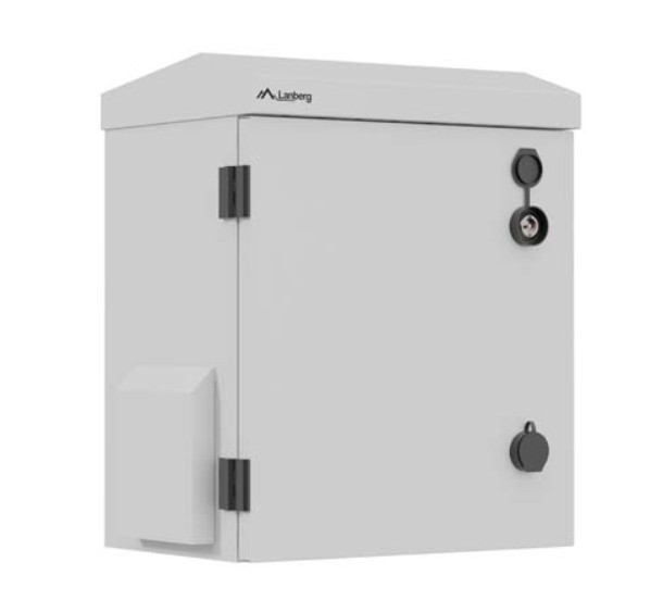 Lanberg Szafa rack wisząca 10" hermetyczna IP55 montaż na ścianie/słupie320x220x400 szara (złożona)