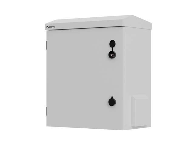 Lanberg Szafa rack wisząca 10 cali hermetyczna IP55 montaż na ścianie/słupie 420x300x500mm szara (złożona)