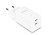 DICOTA Ładowarka GaN 65W 2xUSB-C biała