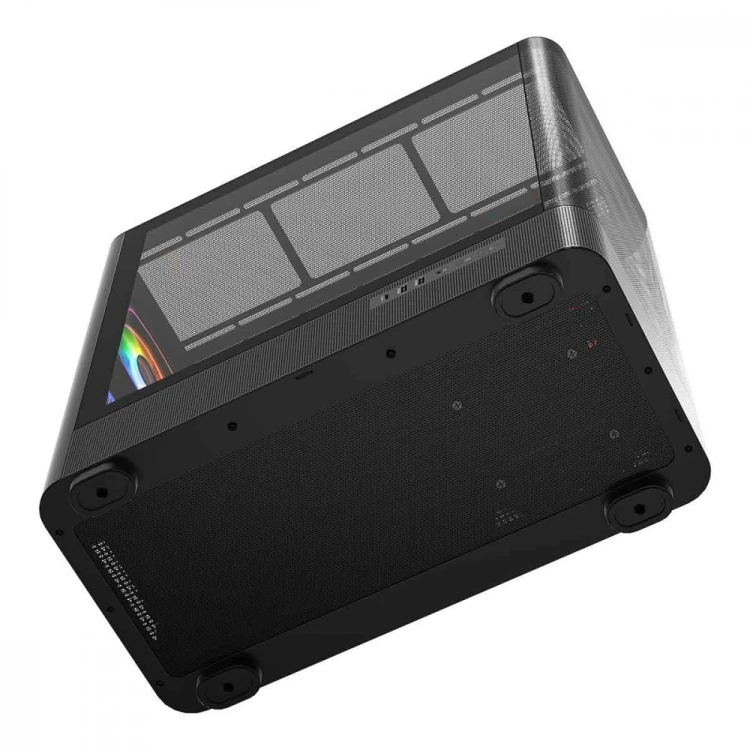 MODECOM Obudowa VOLCANO AQ300 MID RGB GLASS 4 wentylatory czarna