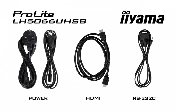 IIYAMA Monitor profesjonalny 50 cali LH5066UHSB-B1AG IPS,4k,800cd,1200:1,Android14,6.5ms   ,2xHDMI, USB-C, RJ45, 2xUSB, 2x10W, WiFi, iiSignage2, 4/32G