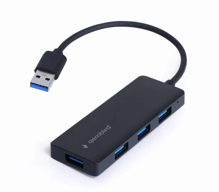 Gembird HUB 4-portowy USB 3.2 (Gen.1) czarny