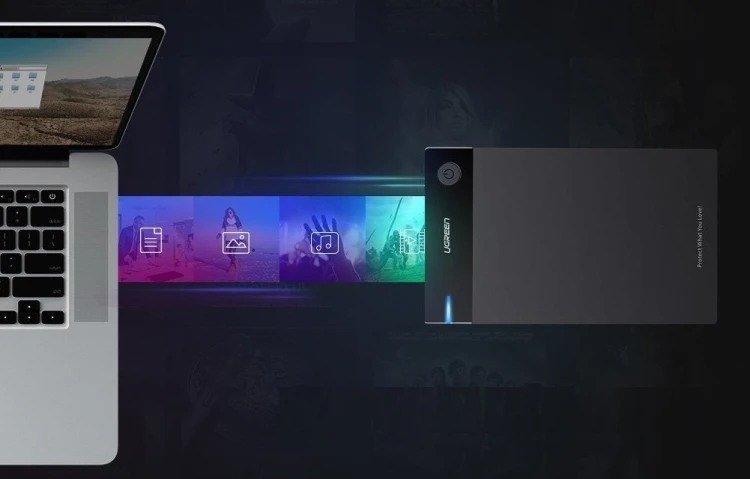 Ugreen Obudowa dysku 3,5 cala SATA USB 3.0 czarna