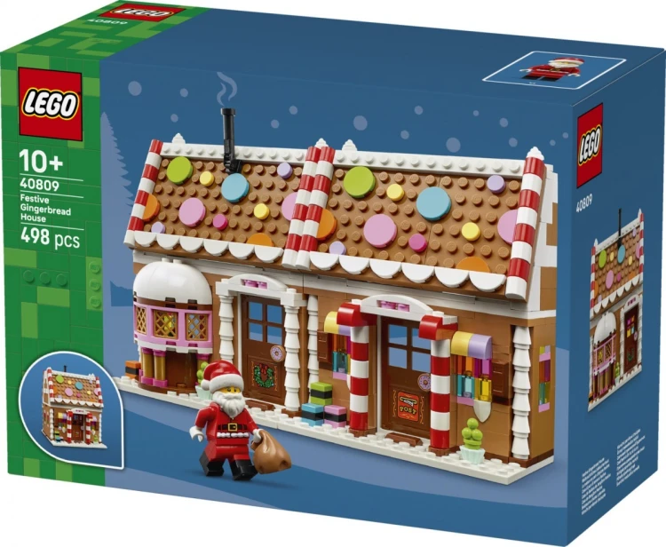 LEGO Klocki Iconic 40809 Świąteczna chatka z piernika