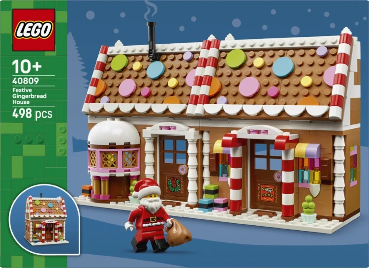LEGO Klocki Iconic 40809 Świąteczna chatka z piernika