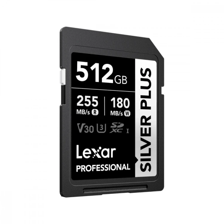 Lexar Karta pamięci PROFESSIONAL SILVER PLUS 512GB SDXC UHS-I 205MB/s