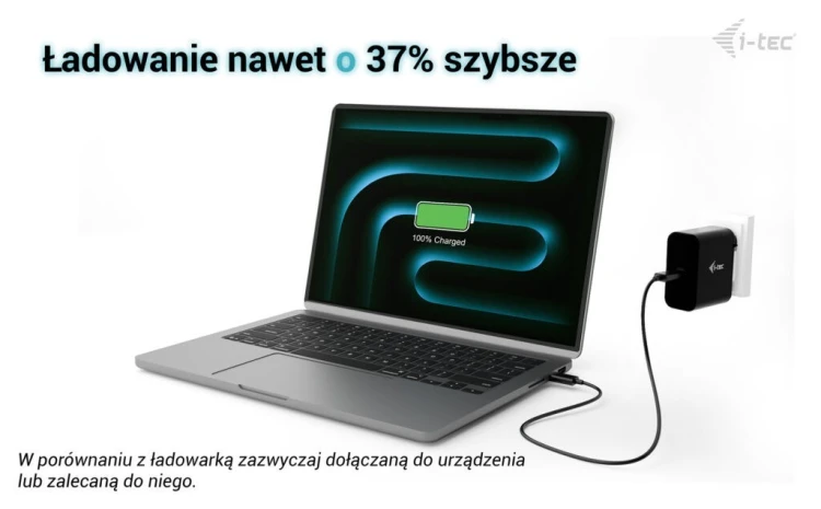 i-tec Ładowarka USB-C GaN Charger PD 100W czarna