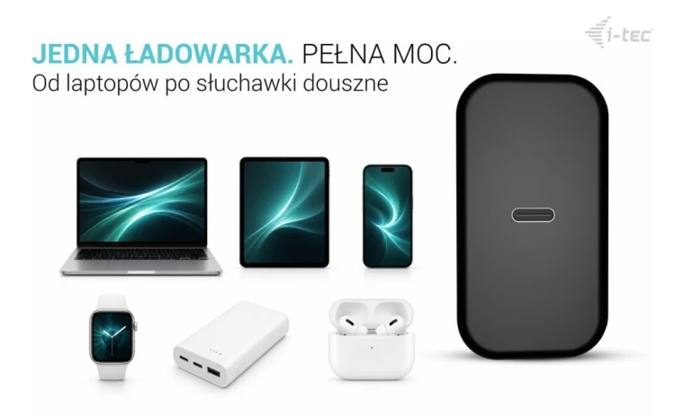 i-tec Ładowarka USB-C GaN Charger PD 100W czarna