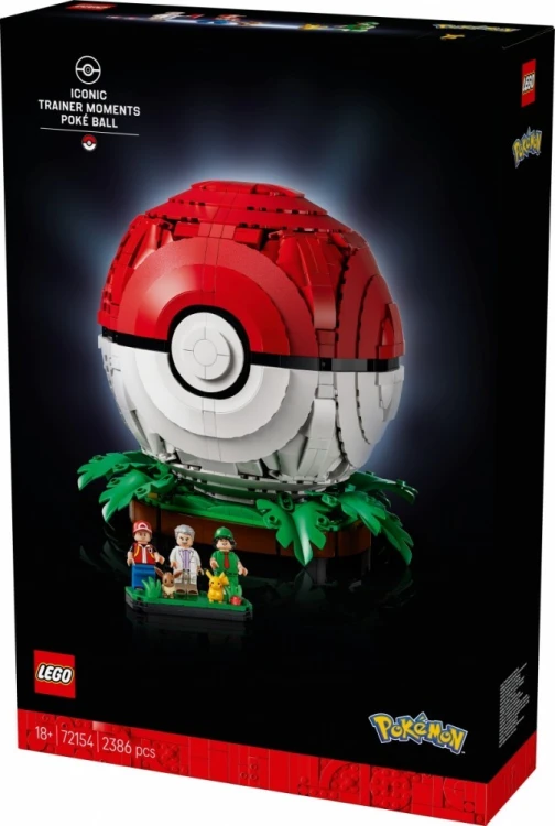 LEGO Klocki Pokemon 72154 Kultowy Pokéball z Trenerami