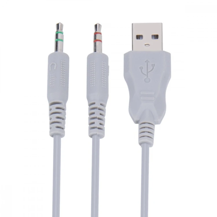 MARVO Słuchawki nauszne LUMI 40 wired białe