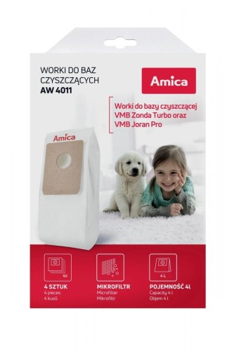 Amica Zestaw worków dla odkurzaczy pionowych AW 4011