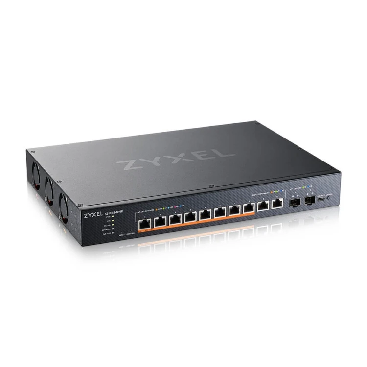 Zyxel Przełącznik Multi-Gigabit Smart Managed XS1935-12HP-ZZ0101F 8-port 90W PoE++ 400Watt 802.3bt, 2x 10GbE, 2 SFP+ Uplink