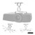 Maclean Wieszak sufitowy do projektora MC-200 W