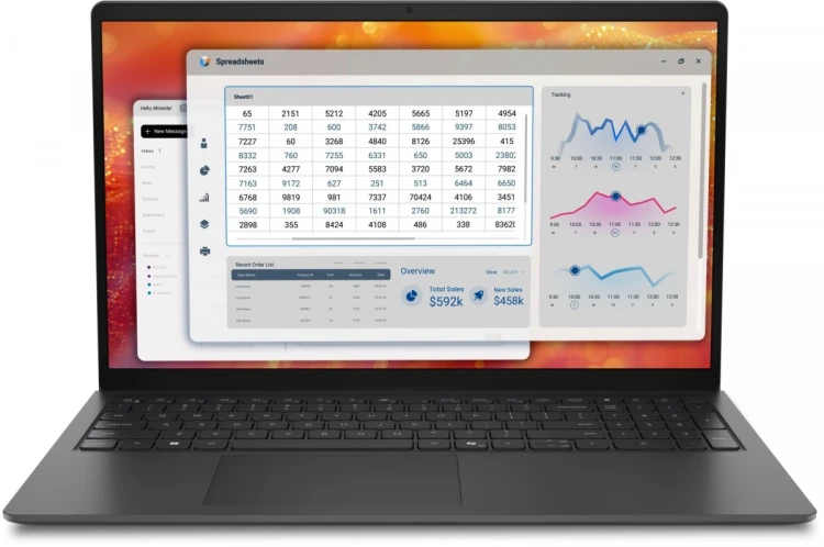 Dell Laptop Dell Pro Essential 15 PV15265 W11P AMD Ryzen 5 220|16GB|512 SSD|AMD Radeon|WLAN + BT|15.6 FHD|Backlit Kb|3 Cell|65W|3YPS Black