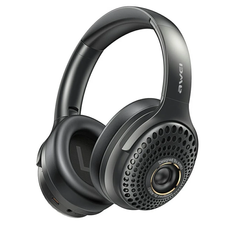 AWEI Słuchawki nauszne AT30 Bluetooth 6.0 czarne