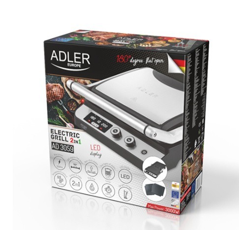 Adler Grill elektryczny LED 2w1 AD 3059