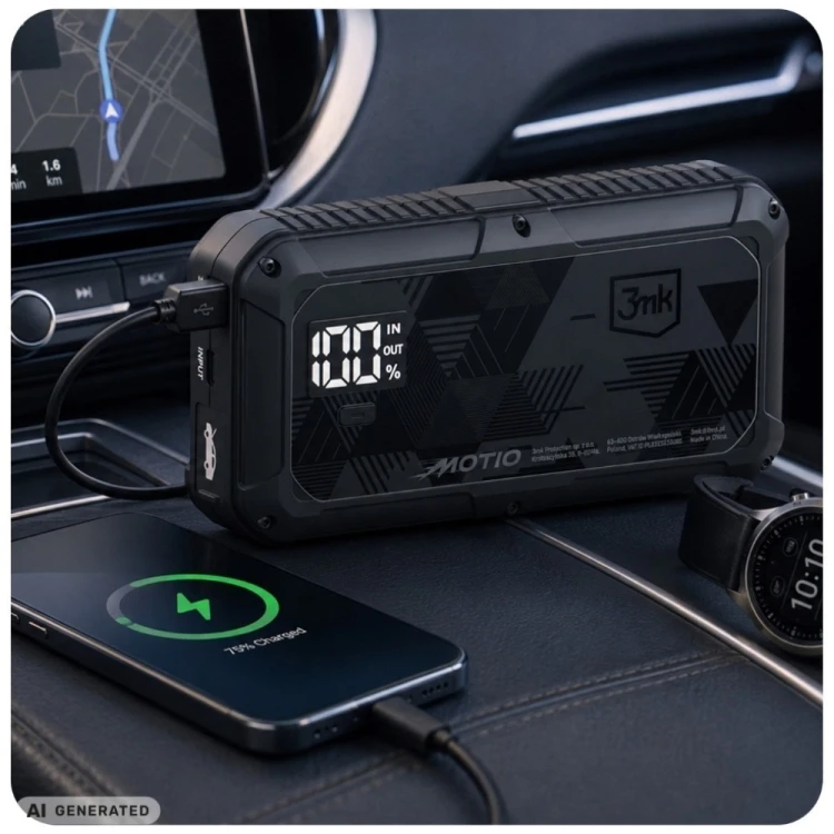 3MK Jump Starter 1500A LED 10000mAh HyperBoost Flow Booster Powerbank