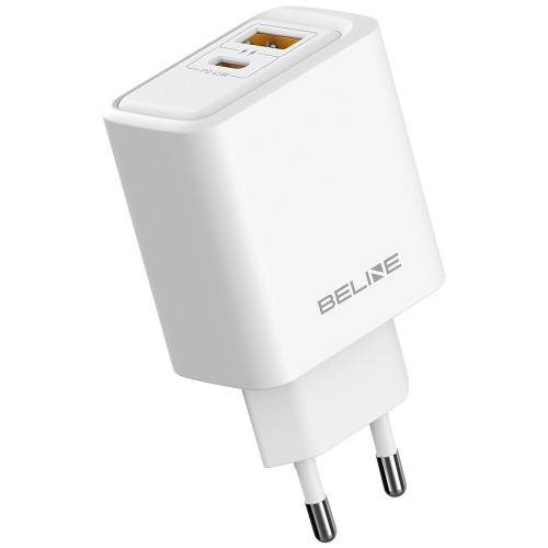 Beline Ładowarka sieciowa 45W USB-A/USB-C GaN PD biała