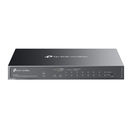 TP-LINK Przełącznik MS110GMP 10-Port Gigabi Desktop Sw 8-Port PoE+