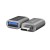 Trust Adapter USB-C do USB-A 3.2 Calyx, dwu-pak szary
