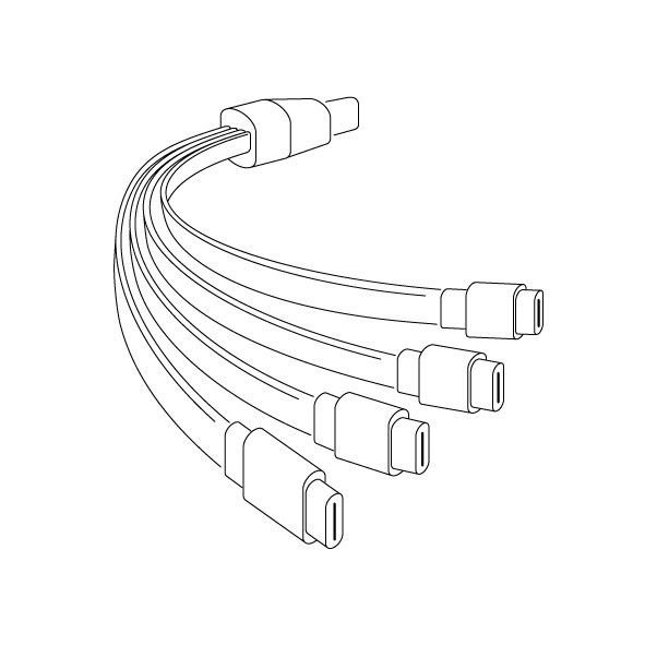 Verbatim Akumulatory AAA USB-C 500 mAh 750mWh 4 szt + kabel USB-C