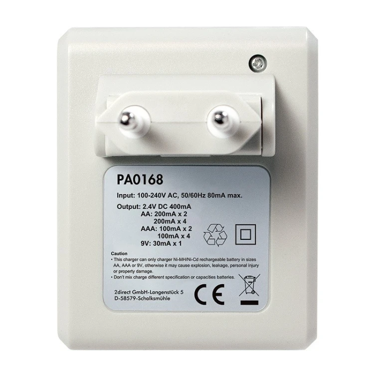 LogiLink Ładowarka do akumulatorów Ni-Mh, Ni-Cd, AA, AAA, 9V