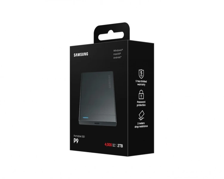 Samsung Dysk SSD Portable P9 2TB USB4.0 GEN 3x2 MU-PJ2T0G/WW