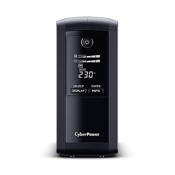 CyberPower Zasilacz awaryjny VP700ELCD 700VA/390W, Symulowana fala sinusoidalna, AVR, USB, LCD, 4xSchuko