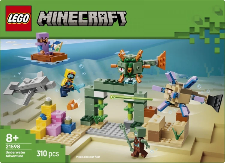 LEGO Klocki Minecraft 21598 Podwodna przygoda