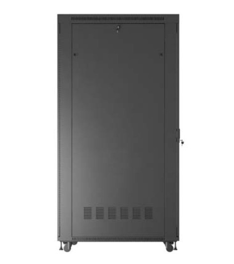 Lanberg Szafa instalacyjna rack stojąca 19 cali 47U 800x1200 czarna drzwi    perforowane LCD (flat pack) V2
