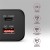 AXAGON ACU-PQ100 Ładowarka sieciowa GaN 100W, 2x port (USB-C + USB-A), PD3.0/PPS/QC4+, mini, czarna