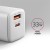 AXAGON ACU-PQ33W Ładowarka sieciowa GaN 33W, 2x port (USB-C + USB-A), PD3.0/PPS/QC4+, biała