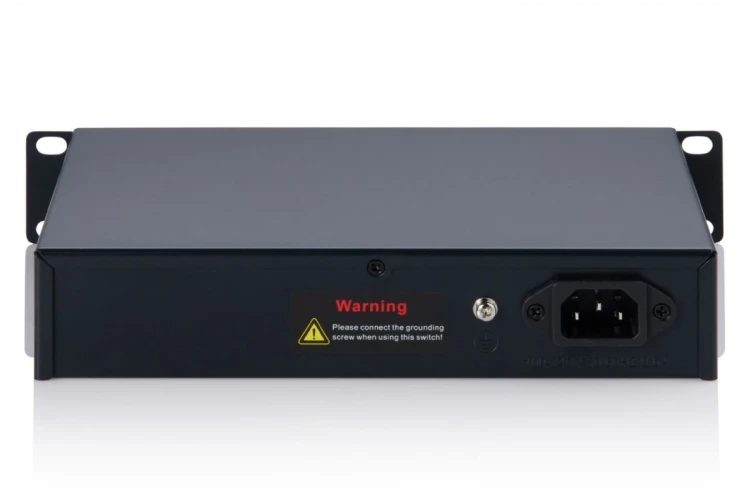 Digitus Przełącznik sieciowy niezarządzalny PoE+ 10" 8x RJ45 2.5G, 1x SFP+ 10G, 60Gbps, budżet 80W, 802.3af/at, metalowy, bez wentylatora, Plug&Play