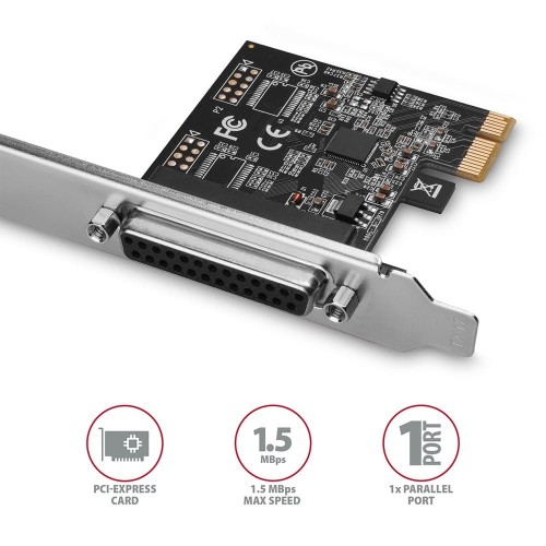 AXAGON PCEA-P1N Kontroler PCIe 1x port równoległy LPT, w zestawie SP &amp; LP