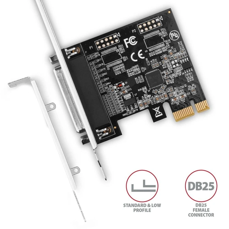 AXAGON PCEA-P1N Kontroler PCIe 1x port równoległy LPT, w zestawie SP &amp; LP