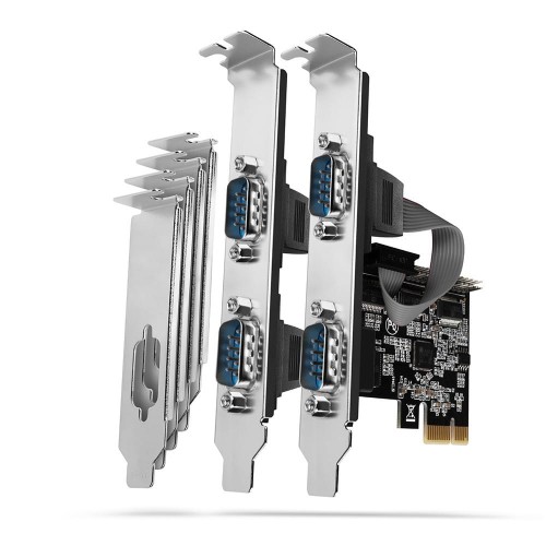 AXAGON PCEA-S4N Kontroler PCIe 4x port szeregowy RS232 250 kbps, w zestawie SP &amp; LP