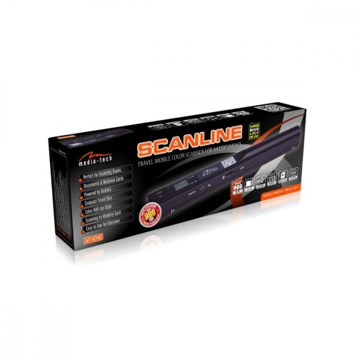 Media-Tech Skaner ręczny, kolorowy dokumentow A4 i mniejsz.