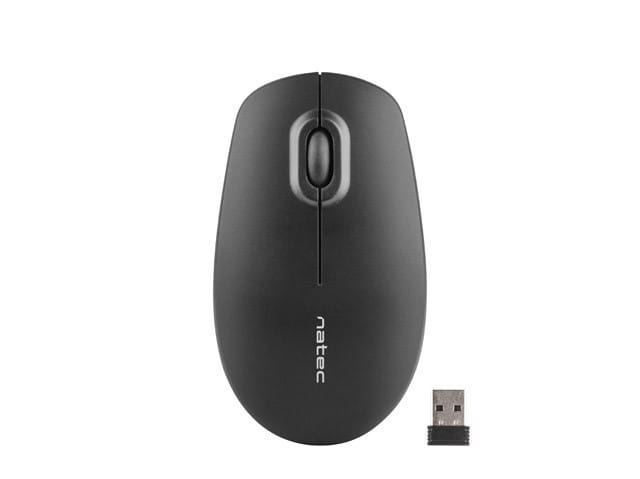 Natec Mysz bezprzewodowa Merlin nano 2.4GHz 1600 DPI czarna