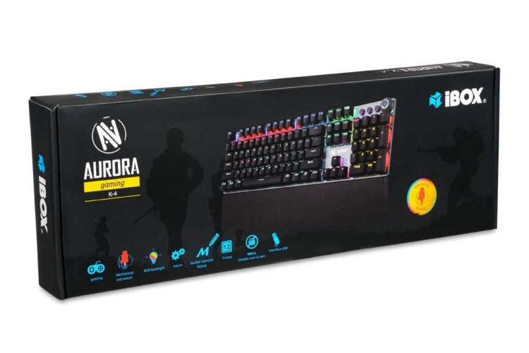 iBOX Klawiatura Aurora K-4 Gaming mechaniczna