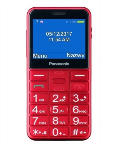 Panasonic Telefon dla seniora KX-TU155 czerwony