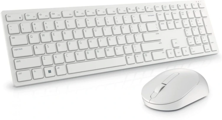 Dell Zestaw bezprzewodowy klawiatura + mysz KM5221W biały
