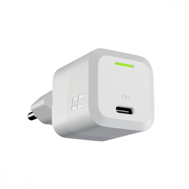 Green Cell  Ładowarka GC PowerGaN 33W PD 3.0 QC 3.0 USB-C biała