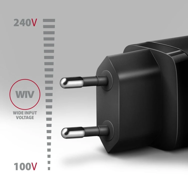 AXAGON ACU-PQ30 Ładowarka sieciowa, PD &amp; QC 30W, QC3.0,4.0/AFC/FCP/PPS/Apple, Czarna