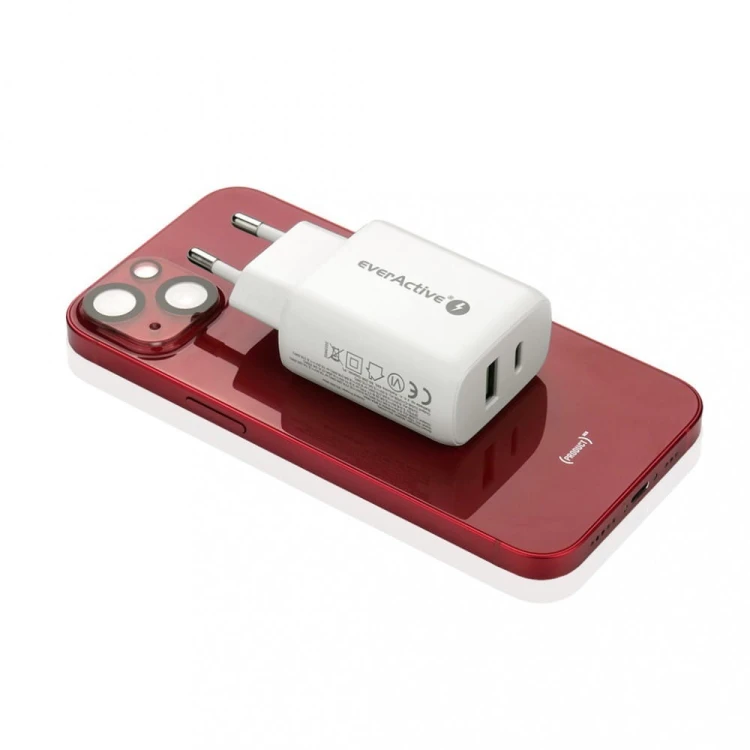 everActive Ładowarka USB/USB-C QC3.0 25W Biała