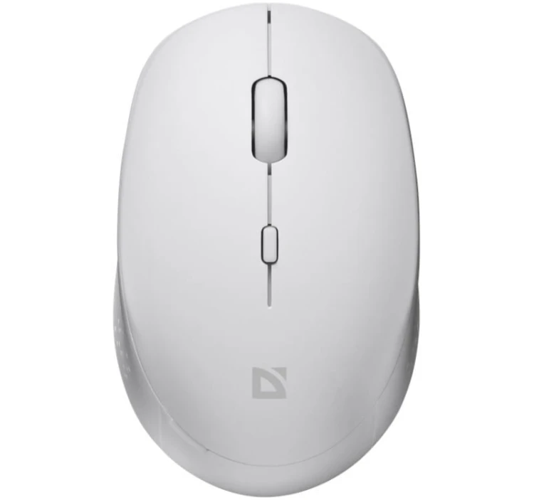 Defender Mysz bezprzewodowa silent click AURIS MB-027 800/1200/1600 DPI biała