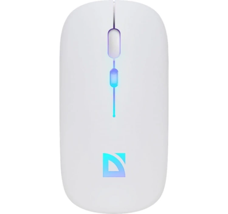 Defender Mysz bezprzewodowa silent click TOUCH MM-997 akumulator 800/1200/1600 DPI biała